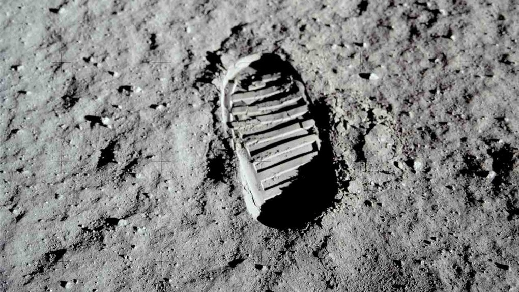 The footprint of the first man to land on the Moon – Neil Armstrong. Source: ALSJ/NASA The footprint of the first man to land on the Moon – Neil Armstrong. Source: ALSJ/NASA