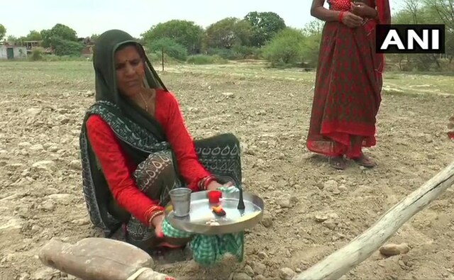 Pre-monsoon rains lashed parts of Rajasthan on Monday, ranging from 2 to 5 centimetres, bringing respite to residents from heat and sultry weather. Women of Gopalpur village in Kanpur performed special prayers on Monday and ploughed the land for rain. They said, 'We are ploughing the land for rain, this custom exists since the time of Raja Janak. It is believed that if we plough the land Indradev (rain god) will be pleased and it will rain.' ANI Pre-monsoon rains lashed parts of Rajasthan on Monday, ranging from 2 to 5 centimetres, bringing respite to residents from heat and sultry weather. Women of Gopalpur village in Kanpur performed special prayers on Monday and ploughed the land for rain. They said, 'We are ploughing the land for rain, this custom exists since the time of Raja Janak. It is believed that if we plough the land Indradev (rain god) will be pleased and it will rain.' ANI