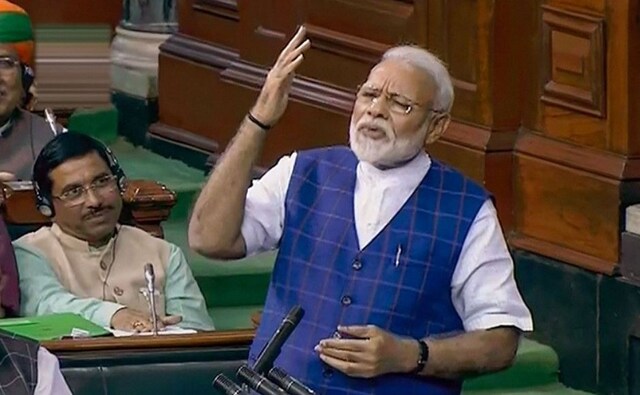 On Tuesday, Modi had highlighted in Lok Sabha how Congress' 'missed opportunities' on the issue of Muslim women's empowerment and referred to the Uniform Civil Code and the Shah Bano case. PTI On Tuesday, Modi had highlighted in Lok Sabha how Congress' 'missed opportunities' on the issue of Muslim women's empowerment and referred to the Uniform Civil Code and the Shah Bano case. PTI