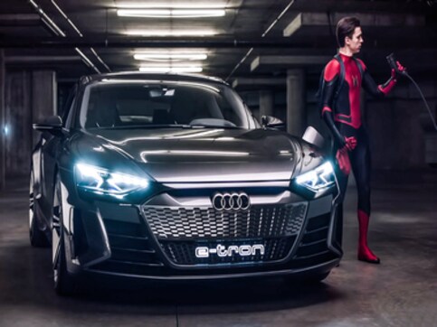 A cool new suit and a futuristic Audi! What else is Peter Parker hiding? A cool new suit and a futuristic Audi! What else is Peter Parker hiding?