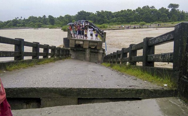 In Assam, the deluge hit Lakhimpur and Baksa districts again, taking the number of affected people to 28.01 lakh. PTI In Assam, the deluge hit Lakhimpur and Baksa districts again, taking the number of affected people to 28.01 lakh. PTI