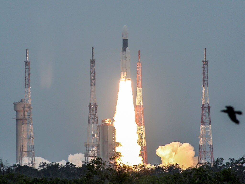 The Chandrayaan 2 mission has successfully lifted off aboard the GSLV Mk III rocket. Image: Reuters