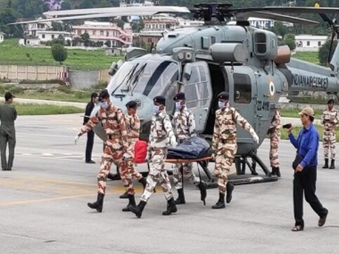 Two months after Nanda Devi avalanche, bodies of 7 mountaineers brought to Uttarakhand's Munsyari by ITBP in IAF choppers Two months after Nanda Devi avalanche, bodies of 7 mountaineers brought to Uttarakhand's Munsyari by ITBP in IAF choppers