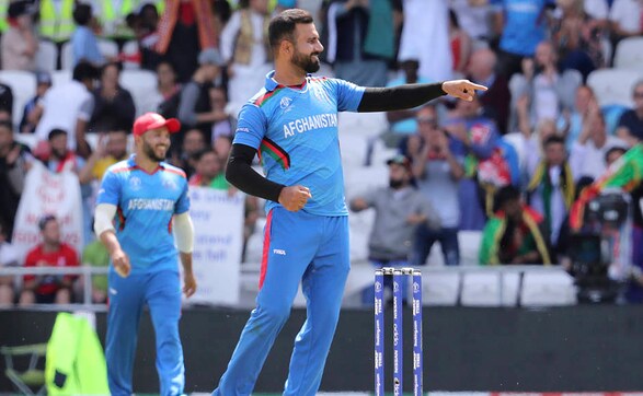 Afghanistan's Dawlat Zadran celebrates the dismissal of Windies' Shimron Hetmyer. Zadran finished with figures of 2-73 from nine overs. AP Afghanistan's Dawlat Zadran celebrates the dismissal of Windies' Shimron Hetmyer. Zadran finished with figures of 2-73 from nine overs. AP