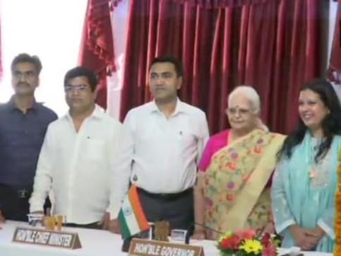 Four new ministers inducted into Goa cabinet, including ex-deputy Speaker Michael Lobo and three Congress defectors Four new ministers inducted into Goa cabinet, including ex-deputy Speaker Michael Lobo and three Congress defectors