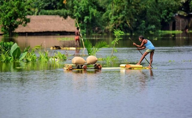 The state of Assam continued to be ravaged by floods on Thursday. According to a report by the Assam State Disaster Management Authority, 28 people have died till Thursday and lakhs have been affected in over 4000 villages. Reuters The state of Assam continued to be ravaged by floods on Thursday. According to a report by the Assam State Disaster Management Authority, 28 people have died till Thursday and lakhs have been affected in over 4000 villages. Reuters