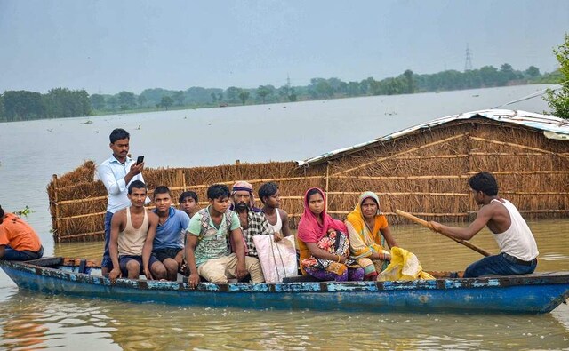 In Bihar, water levels started receding in several districts on Tuesday and consequently the number of relief camps and those taking shelter have also gone down considerably, disaster management officials said. PTI In Bihar, water levels started receding in several districts on Tuesday and consequently the number of relief camps and those taking shelter have also gone down considerably, disaster management officials said. PTI