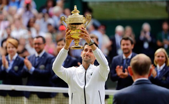 Novak Djokovic beats Roger Federer in historic five-set thriller to win fifth Wimbledon title Novak Djokovic beats Roger Federer in historic five-set thriller to win fifth Wimbledon title