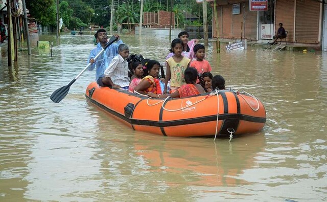 Prime Minister Narendra Modi telephoned Chief Minister Sarbananda Sonowal and took stock of the situation in Assam, assuring all support from the Centre to the state in dealing with the situation. Around 62 relief camps and 172 relief distribution centers have been set up for relief and rescue purpose. About Rs 56 crores have been released for relief purpose to different districts in Assam, an official said. PTI Prime Minister Narendra Modi telephoned Chief Minister Sarbananda Sonowal and took stock of the situation in Assam, assuring all support from the Centre to the state in dealing with the situation. Around 62 relief camps and 172 relief distribution centers have been set up for relief and rescue purpose. About Rs 56 crores have been released for relief purpose to different districts in Assam, an official said. PTI