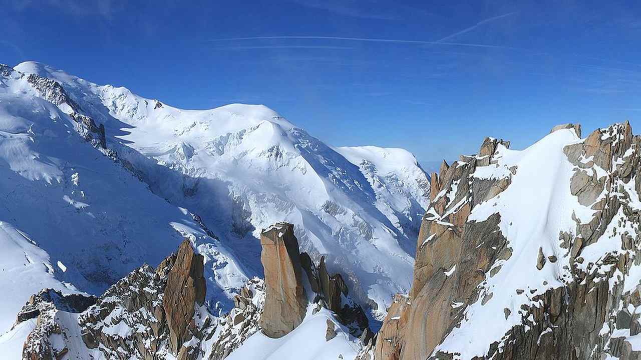 Mont Blanc mountain range. Image credit: Wikipedia