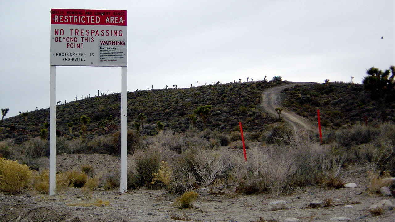 Area 51 warning sign. Image credit: Wikimedia Commons