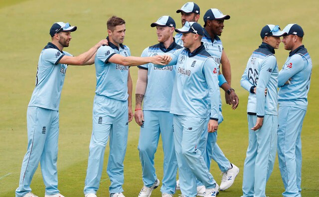 Chris Woakes celebrates after dismissing New Zealand's Martin Guptill. AP Chris Woakes celebrates after dismissing New Zealand's Martin Guptill. AP