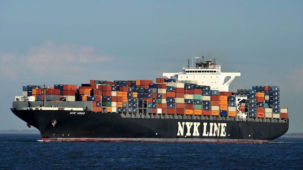 The NYK Virgo is a container ship owned by the Barlett Marine Corp.