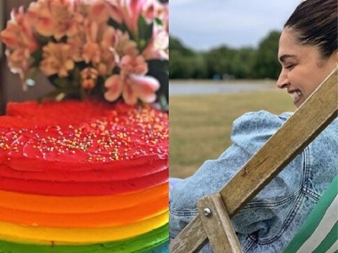 Deepika Padukone shares a birthday cake as colourful as Ranveer Singh on his 34th birthday Deepika Padukone shares a birthday cake as colourful as Ranveer Singh on his 34th birthday