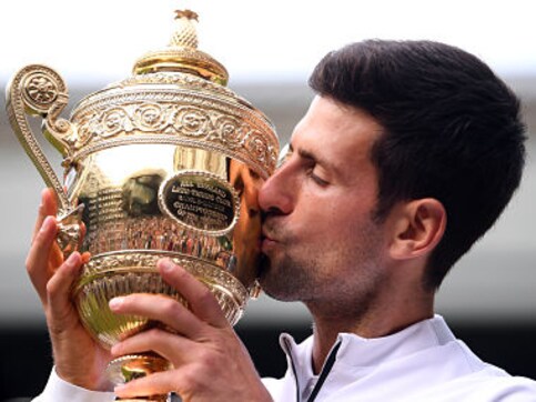Wimbledon 2019: Novak Djokovic holds nerve in knife-edge encounter to beat Roger Federer and clinch fifth title Wimbledon 2019: Novak Djokovic holds nerve in knife-edge encounter to beat Roger Federer and clinch fifth title