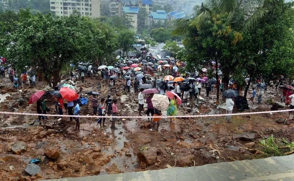 Twenty one people were killed and 78 injured in a wall collapse in the northern suburb of Malad in Mumbai early on Tuesday following heavy rains. PTI Twenty one people were killed and 78 injured in a wall collapse in the northern suburb of Malad in Mumbai early on Tuesday following heavy rains. PTI