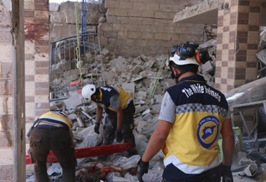 Russian airstrikes on market in northwestern Syria kill 23, says Britain-based observatory; Moscow denies responsibility Russian airstrikes on market in northwestern Syria kill 23, says Britain-based observatory; Moscow denies responsibility