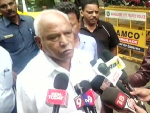 Karnataka political crisis: BS Yeddyurappa distances himself from developments in Congress-JD(S) coalition, says will 'wait and see' Karnataka political crisis: BS Yeddyurappa distances himself from developments in Congress-JD(S) coalition, says will 'wait and see'
