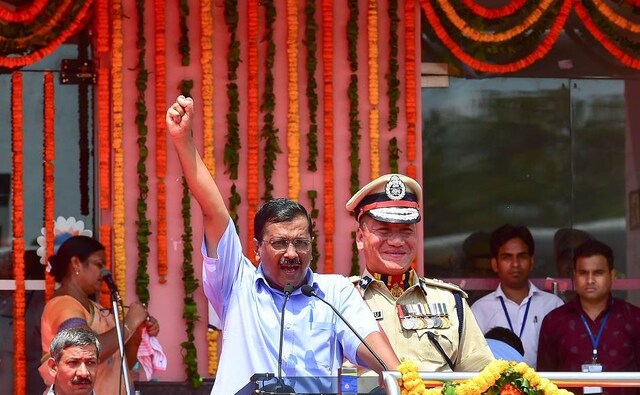 Delhi chief minister Arvind Kejriwal hoisted the Indian flag at Chhatrasal Stadium in New Delhi. He announced that rides on DTC and cluster buses will be free for women from 29 October. PTI Delhi chief minister Arvind Kejriwal hoisted the Indian flag at Chhatrasal Stadium in New Delhi. He announced that rides on DTC and cluster buses will be free for women from 29 October. PTI