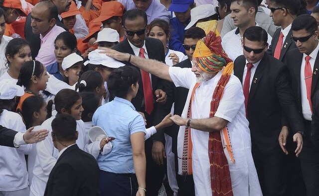 Modi also touched upon a host of other issues including tackling cross-border terrorism, corruption, poverty, ensuring ease of living, banning single-use plastic, curbing use of fertilisers and water conservation. PTI Modi also touched upon a host of other issues including tackling cross-border terrorism, corruption, poverty, ensuring ease of living, banning single-use plastic, curbing use of fertilisers and water conservation. PTI