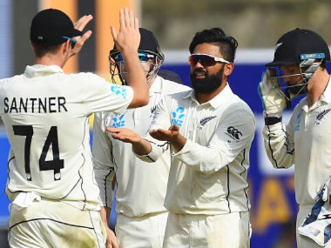 Sri Lanka vs New Zealand: Black Caps' spinner Ajaz Patel's impressive five-wicket haul restricts hosts to 227-7 on Day 2 of first Test Sri Lanka vs New Zealand: Black Caps' spinner Ajaz Patel's impressive five-wicket haul restricts hosts to 227-7 on Day 2 of first Test