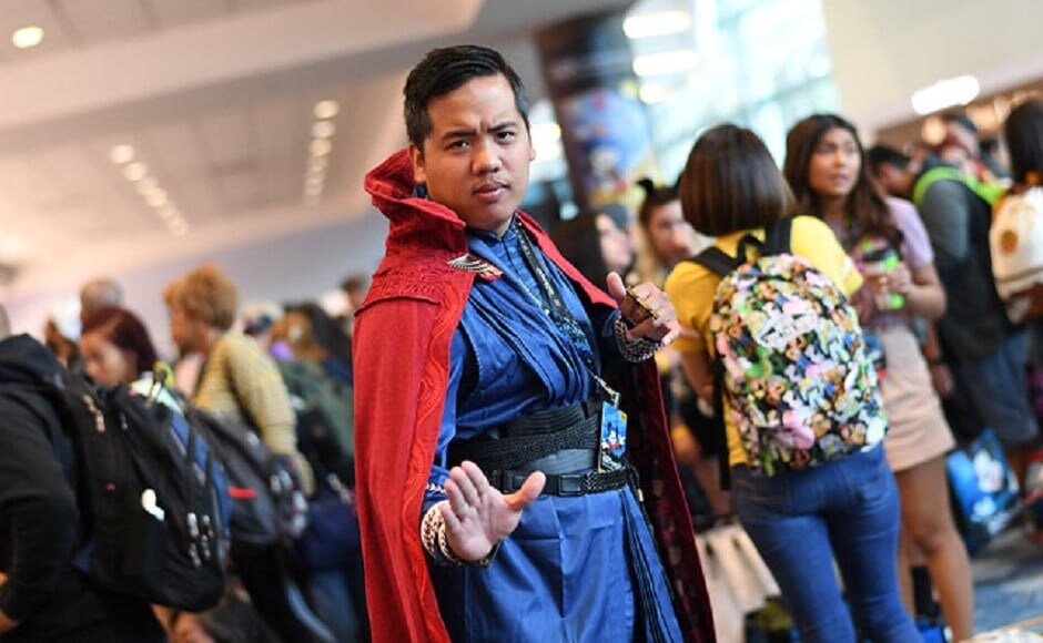 Fan dons the red cape and channelises Marvel's Doctor Strange character for D23 cosplay | The Walt Disney Company Fan dons the red cape and channelises Marvel's Doctor Strange character for D23 cosplay | The Walt Disney Company