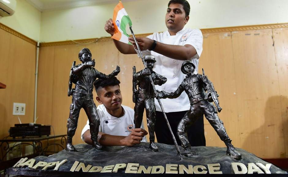 As the country geared up for the festivities, young chefs from Whitecaps International School of Pastry in Bengaluru showcased a chocolate cake, weighing 16 kilograms, dedicated to Indian Army. PTI As the country geared up for the festivities, young chefs from Whitecaps International School of Pastry in Bengaluru showcased a chocolate cake, weighing 16 kilograms, dedicated to Indian Army. PTI