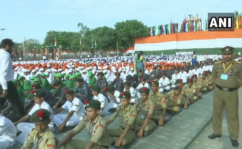 A full dress rehearsal of Independence Day was held at the Red Fort in New Delhi amid tight security on Tuesday. Soldiers from the army, navy and air force and other security personnel participated in the rehearsal. ANI A full dress rehearsal of Independence Day was held at the Red Fort in New Delhi amid tight security on Tuesday. Soldiers from the army, navy and air force and other security personnel participated in the rehearsal. ANI