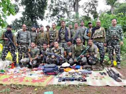 Security forces gun down Maoist in Jharkhand's in West Singbhum district, seize huge cache of arms Security forces gun down Maoist in Jharkhand's in West Singbhum district, seize huge cache of arms