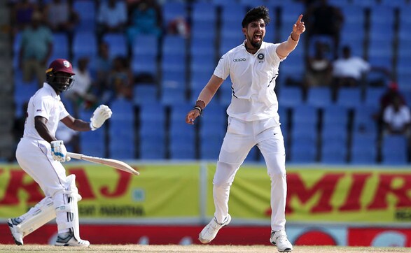 Ishant Sharma appeals for the wicket of Kemar Roach. Roach was the top scorer for the hosts in their second innings with 38 runs, as only three batsmen managed double figures. AP Ishant Sharma appeals for the wicket of Kemar Roach. Roach was the top scorer for the hosts in their second innings with 38 runs, as only three batsmen managed double figures. AP