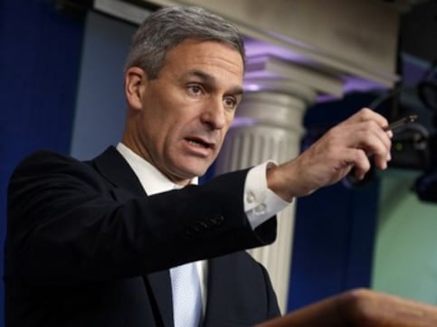 US official Ken Cuccinelli claims Statue of Liberty poem welcoming immigrants applies only to Europeans US official Ken Cuccinelli claims Statue of Liberty poem welcoming immigrants applies only to Europeans
