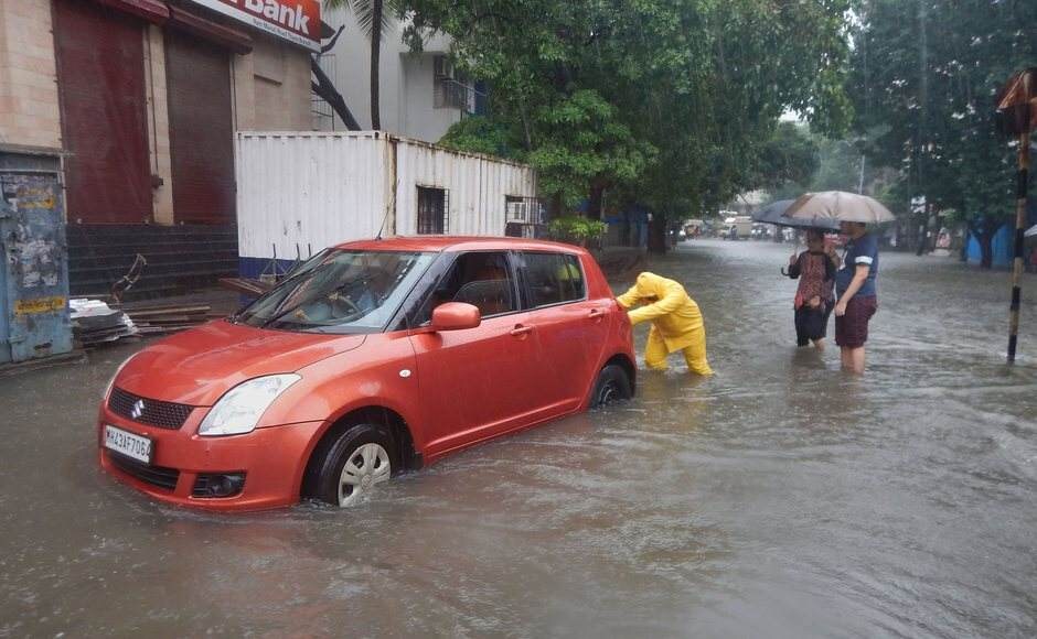 The Brihanmumbai Municipal Corporation also issued an advisory asking Mumbai residents to not venture into the sea or in water-logged areas in view of the IMD warning. PTI The Brihanmumbai Municipal Corporation also issued an advisory asking Mumbai residents to not venture into the sea or in water-logged areas in view of the IMD warning. PTI