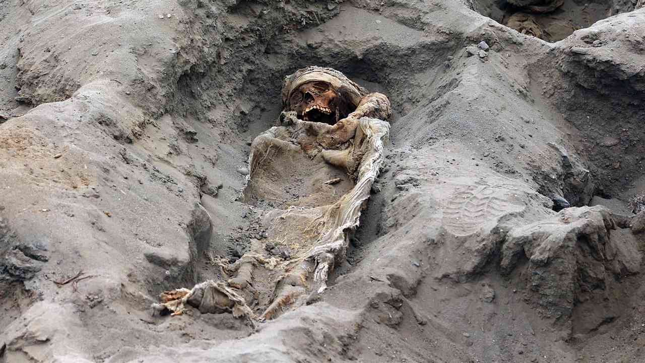 The children were killed to appease the Chimu culture's gods. image credit: AFP