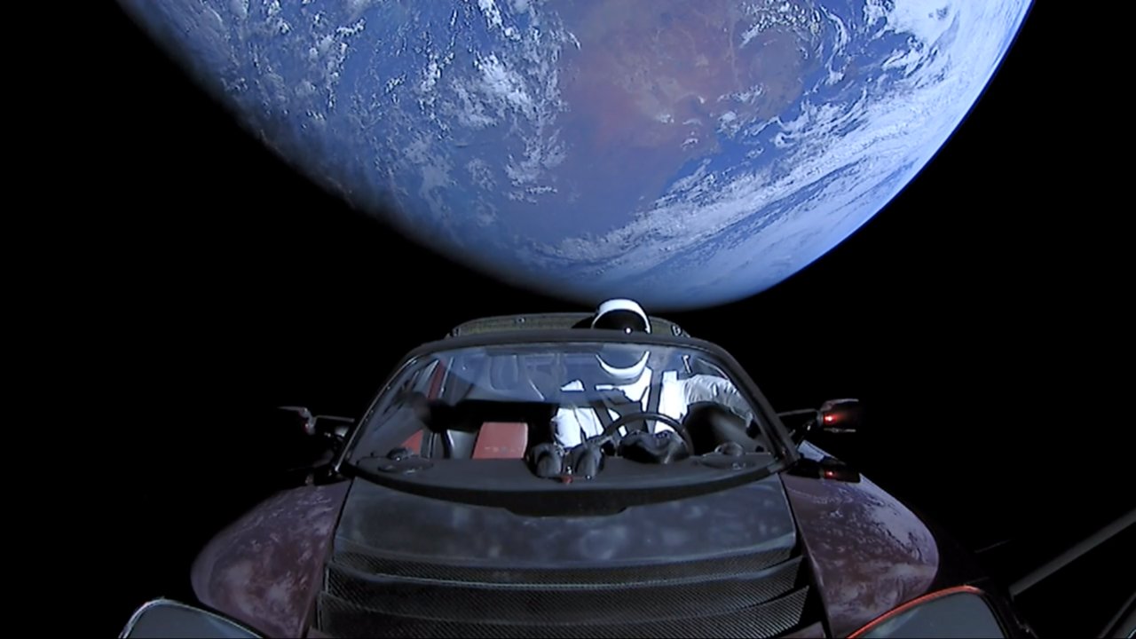 SpaceX's Starman and Elon Musk's Tesla Roadster just completed their first orbit around the sun. Image: Wikimedia Commons