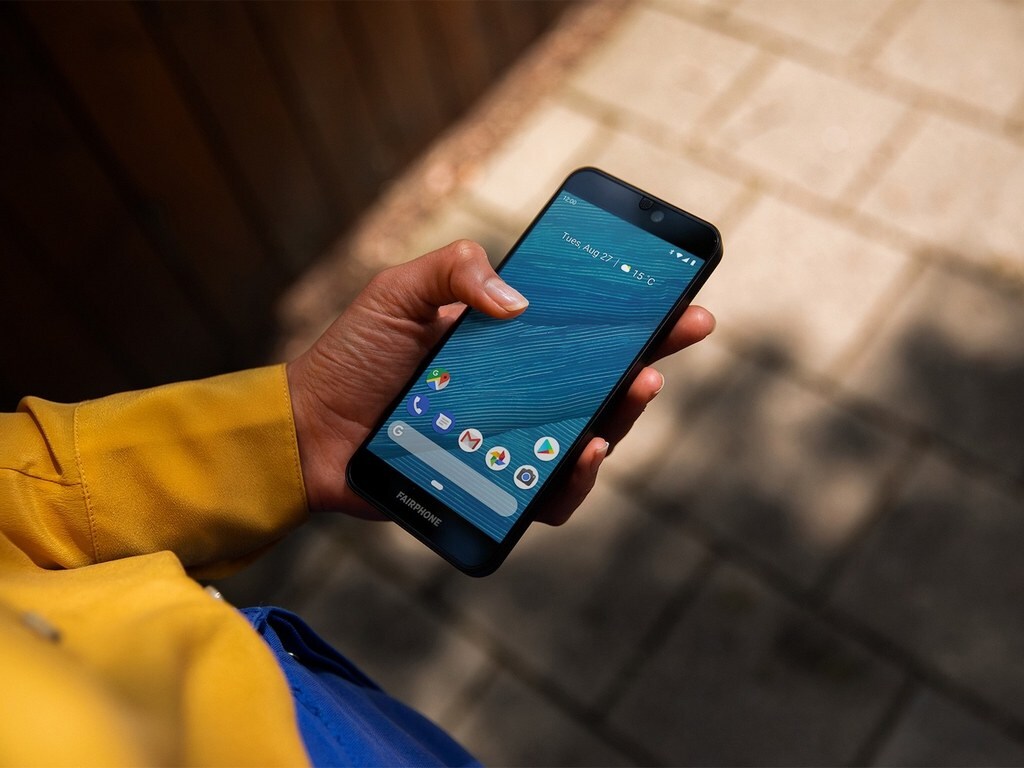 Fairphone 3 is made from recyclable material as the company aims at reducing e-waste. Image: Fairphone