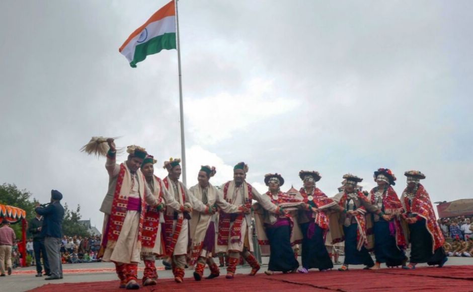 Artists performed the Kinnauri 'naati' dance at Ridge in Shimla in Himachal Pradesh. PTI Artists performed the Kinnauri 'naati' dance at Ridge in Shimla in Himachal Pradesh. PTI