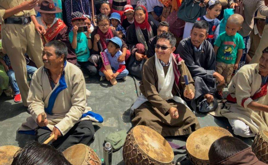 Ladakh, which will become a Union Territory on 31 October after the bifurcation of Jammu and Kashmir, celebrated Independence Day with fervour. MP Jamyang Tsering Namgyal, whose recent speech in the Lok Sabha after abrogation of the state's special status drew praises, was seen dancing and playing the drums along with locals. PTI Ladakh, which will become a Union Territory on 31 October after the bifurcation of Jammu and Kashmir, celebrated Independence Day with fervour. MP Jamyang Tsering Namgyal, whose recent speech in the Lok Sabha after abrogation of the state's special status drew praises, was seen dancing and playing the drums along with locals. PTI
