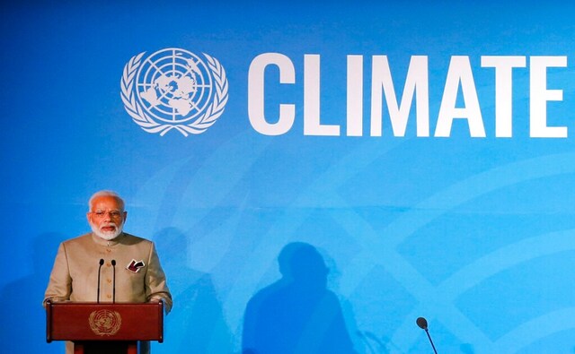 Speaking at the 74th session of the United Nations General Assembly (UNGA) in New York on Monday, Prime Minister Narendra Modi stressed on the importance of using renewable sources of energy instead of non-renewable resources, while giving his address at UN Climate Action Summit. AP Speaking at the 74th session of the United Nations General Assembly (UNGA) in New York on Monday, Prime Minister Narendra Modi stressed on the importance of using renewable sources of energy instead of non-renewable resources, while giving his address at UN Climate Action Summit. AP