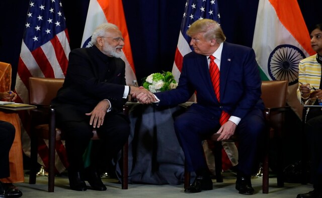 At the UN Climate Action Summit, Modi shared the stage with US President Donald Trump and spoke about India's progress to prevent climate change on the global platform, including the country's roadmap to tackle key issues like terrorism. AP At the UN Climate Action Summit, Modi shared the stage with US President Donald Trump and spoke about India's progress to prevent climate change on the global platform, including the country's roadmap to tackle key issues like terrorism. AP