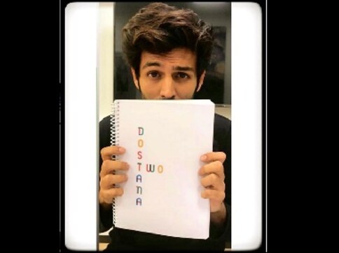 Dostana 2: Kartik Aaryan begins prepping for much awaited sequel, shares picture on Instagram Dostana 2: Kartik Aaryan begins prepping for much awaited sequel, shares picture on Instagram