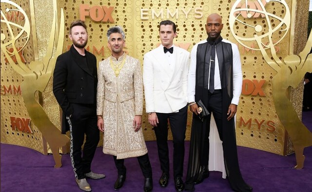 The cast of Queer Eye sans Jonathan Van Ness at the Emmys red carpet | Twitter The cast of Queer Eye sans Jonathan Van Ness at the Emmys red carpet | Twitter