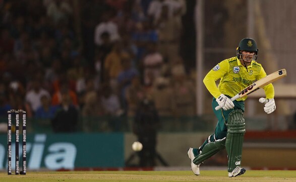 South Africa skipper Quinton de Kock played a fine knock of 52 from 37 balls. His innings consisted of eight fours without any sixes. AP South Africa skipper Quinton de Kock played a fine knock of 52 from 37 balls. His innings consisted of eight fours without any sixes. AP