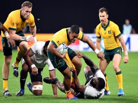 Rugby World Cup 2019: Australia survive Fiji scare to clinch victory; New Zealand gear up to face arch-rivals South Africa on Day 2 Rugby World Cup 2019: Australia survive Fiji scare to clinch victory; New Zealand gear up to face arch-rivals South Africa on Day 2