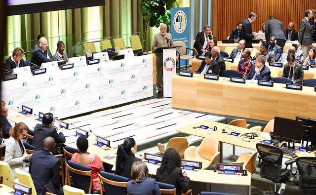 Modi also addressed a high-level meeting on Universal Health Coverage and said his government has been successful in taking historic steps to ensure affordable health for all. PTI Modi also addressed a high-level meeting on Universal Health Coverage and said his government has been successful in taking historic steps to ensure affordable health for all. PTI