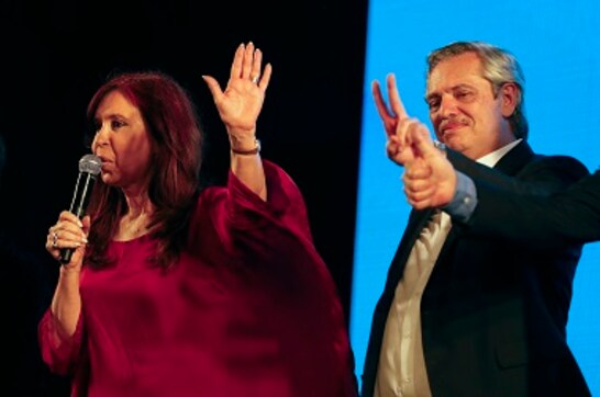 Argentina's Centre-Left Peronists celebrate return to power as Alberto Fernández wins presidential elections Argentina's Centre-Left Peronists celebrate return to power as Alberto Fernández wins presidential elections