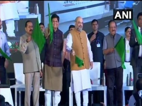 Amit Shah flags off New Delhi-Katra Vande Bharat Express, says 'big gift' for Jammu and Kashmir's development on tourism Amit Shah flags off New Delhi-Katra Vande Bharat Express, says 'big gift' for Jammu and Kashmir's development on tourism