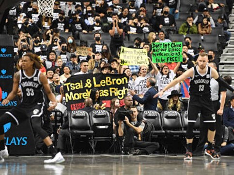 NBA 2019-20: Brooklyn Nets' clash with Toronto Raptors draws Hong Kong protest backers as NBA-China row simmers NBA 2019-20: Brooklyn Nets' clash with Toronto Raptors draws Hong Kong protest backers as NBA-China row simmers