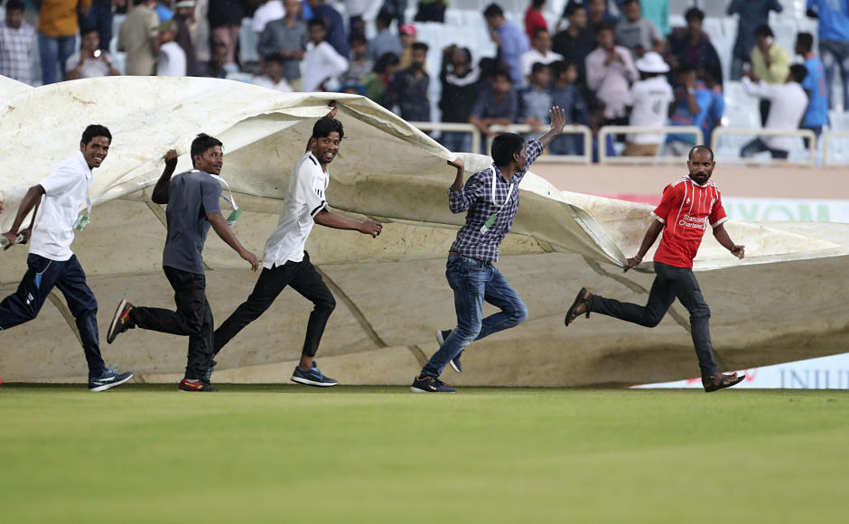 India continued to dominate Day 1 of the third Test before bad light stopped play. Hosts will resume innings at 224/3 on Day 2 but only if weather permits. AP India continued to dominate Day 1 of the third Test before bad light stopped play. Hosts will resume innings at 224/3 on Day 2 but only if weather permits. AP