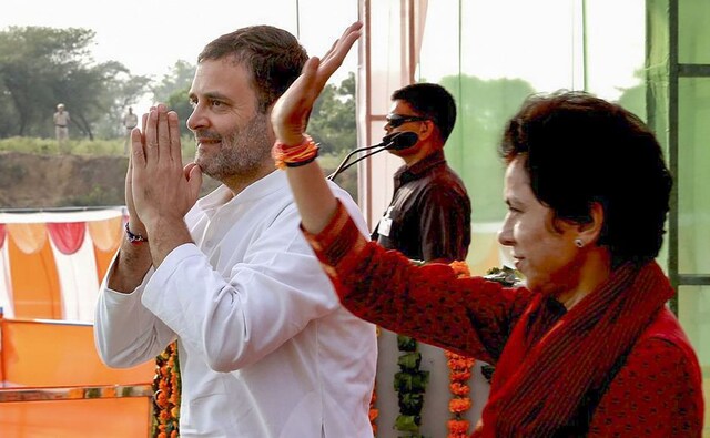 Addressing an election rally in Haryana's Mahendergargh, Congress leader Rahul Gandhi hit back at Narendra Modi saying he had no understanding of the economy and the world is mocking India due to his government's divisive politics that pitted people against each other. Rahul with Haryana Congress president Kumari Selja at a poll rally. Rahul was a replacement for Congress interim president Sonia Gandhi. PTI Addressing an election rally in Haryana's Mahendergargh, Congress leader Rahul Gandhi hit back at Narendra Modi saying he had no understanding of the economy and the world is mocking India due to his government's divisive politics that pitted people against each other. Rahul with Haryana Congress president Kumari Selja at a poll rally. Rahul was a replacement for Congress interim president Sonia Gandhi. PTI