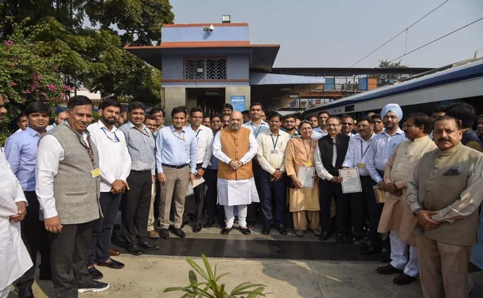 Congratulating the Indian Railways for the completion of the project, Shah said, "I want to thank the Indian Railways from the core of my heart for giving this gift to Jammu and Kashmir in the auspicious occasion of Navratri. He added that the project will serve as a medium for the development of the state by boosting religious tourism. Twitter@AmitShah Congratulating the Indian Railways for the completion of the project, Shah said, "I want to thank the Indian Railways from the core of my heart for giving this gift to Jammu and Kashmir in the auspicious occasion of Navratri. He added that the project will serve as a medium for the development of the state by boosting religious tourism. Twitter@AmitShah